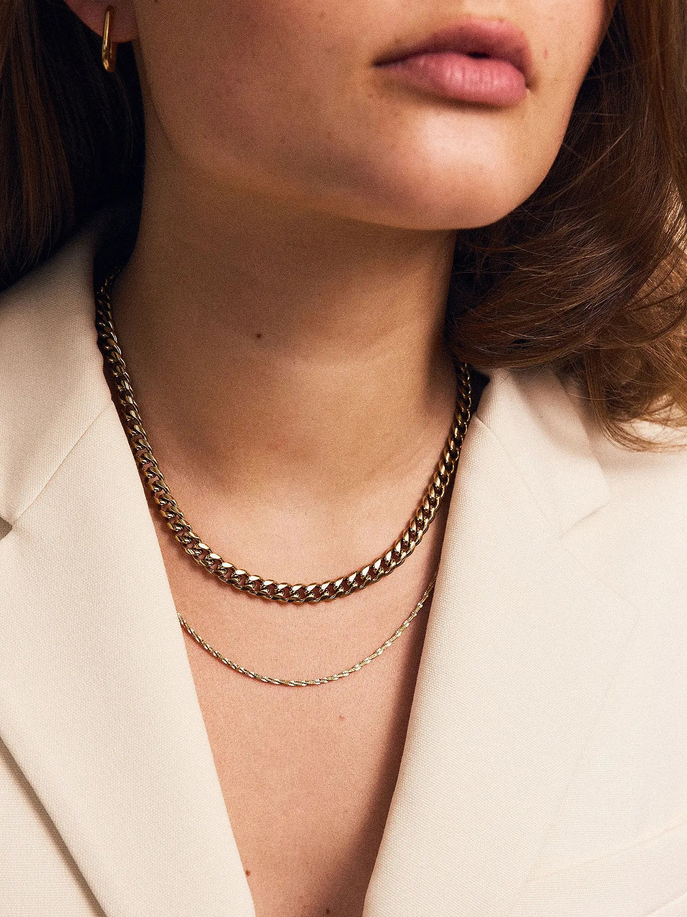 EDBLAD | Halskette CURB Gold | 